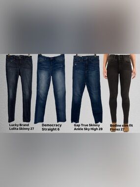 Designer Jeans Lot 
Skinny & Straight in blue & black
